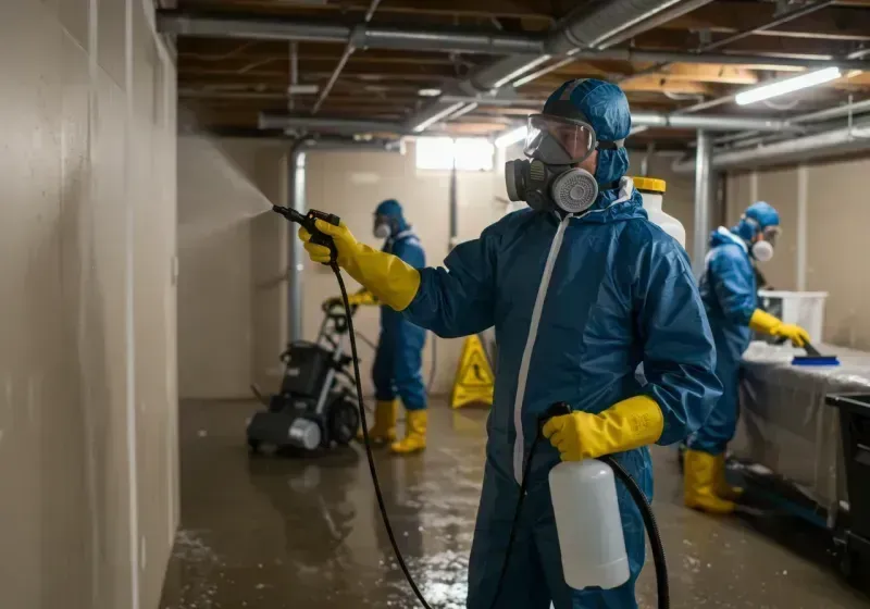 Basement Sanitization and Antimicrobial Treatment process in Sussex County, DE